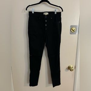 NWT Madewell 9" Eco Mid-Rise Button Front Skinny Jean
